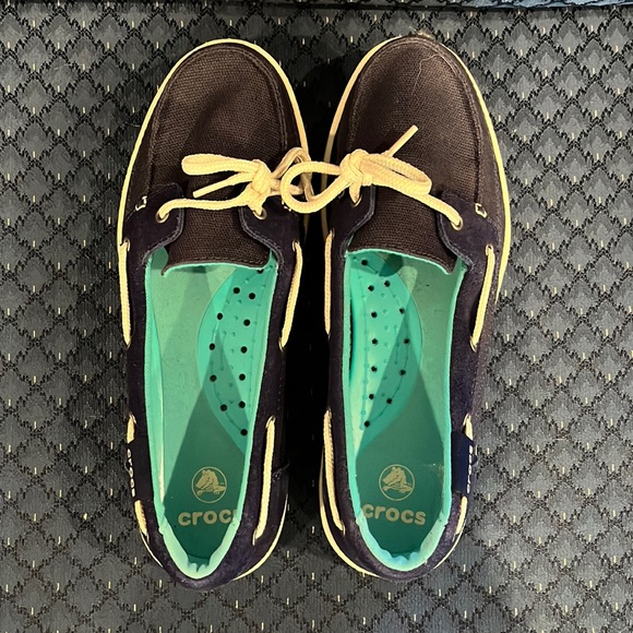 Crocs Boat Shoes, Size 7 - Picture 1 of 6